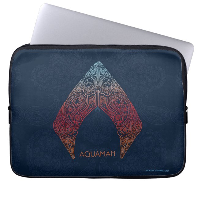 Funda Para Portátil Aquaman | Logo de Paisley Aquaman (Frente)