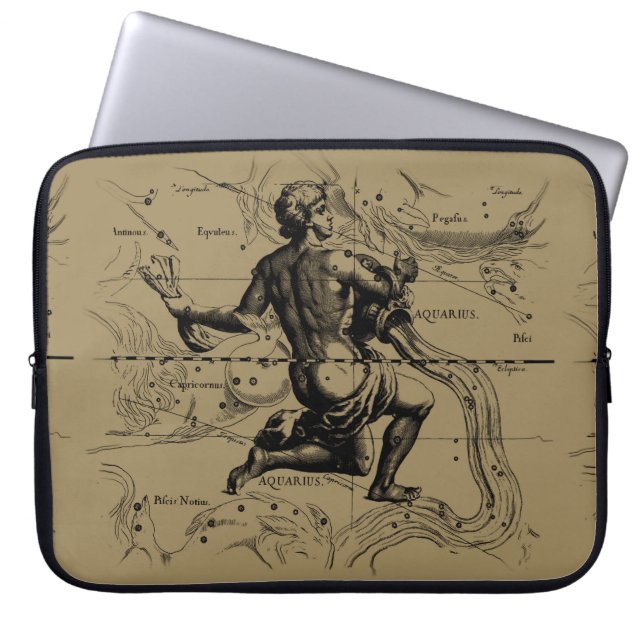 Funda Para Portátil Aquarius Constellation Hevelius 1690 Grabado (Frente)