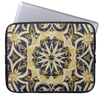 Funda Para Portátil arabesque blue mosaic