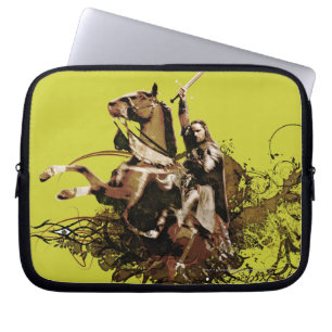 Funda Para Portátil Aragón montando un colegio de vectores de caballos