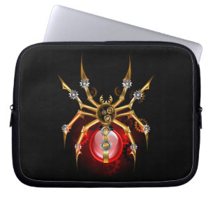 Funda Para Portátil Araña de vapor sobre negro
