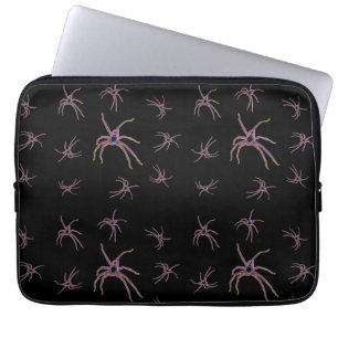 Funda Para Portátil Arañas De Cazador En Negro,