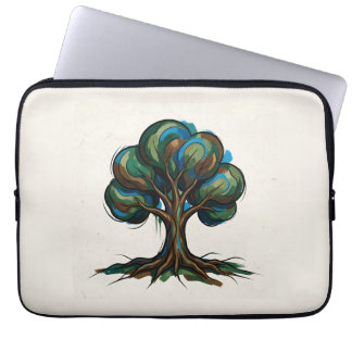 Funda Para Portátil Árbol abstracto arte juguetón