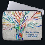 Funda Para Portátil Arbol arcoiris Yoga Studio Funda portátil<br><div class="desc">Esta manga decorativa para ordenador portátil cuenta con la impresión de un árbol de mosaico de color arcoiris sobre un fondo gris pálido. Agregue su nombre y nombre de estudio para personalizar este funda. Utilice la opción Personalizar adicional para cambiar el tamaño, estilo o color del texto si lo desea....</div>