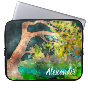 Funda Para Portátil Árbol barrido de viento