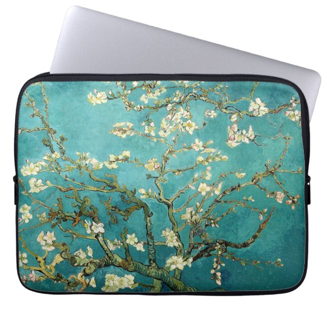 Funda Para Portátil Arbol de almendras floreciente Van Gogh (Frente)