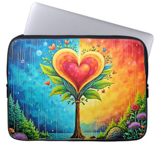 Funda Para Portátil Árbol de amor y diseño de vida
