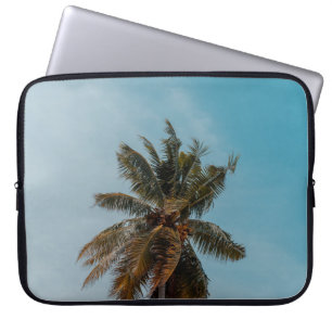 Funda Para Portátil Árbol de coco verde bajo cielo azul