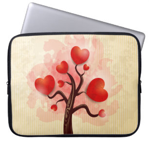 Funda Para Portátil Árbol de corazones