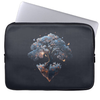Funda Para Portátil Árbol de Cristal Celestial – Arte de Naturaleza Fa