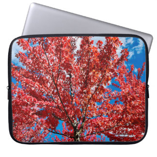 Funda Para Portátil Árbol de hojas rojas en otoño