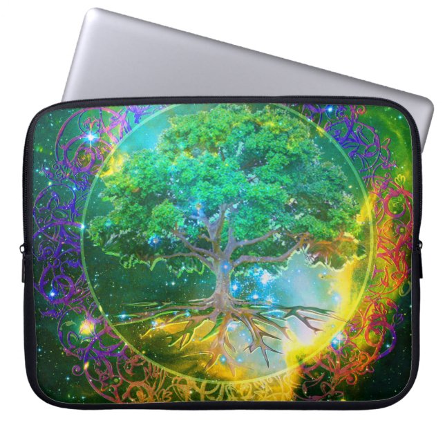 Funda Para Portátil Árbol de la salud de la vida (Frente)