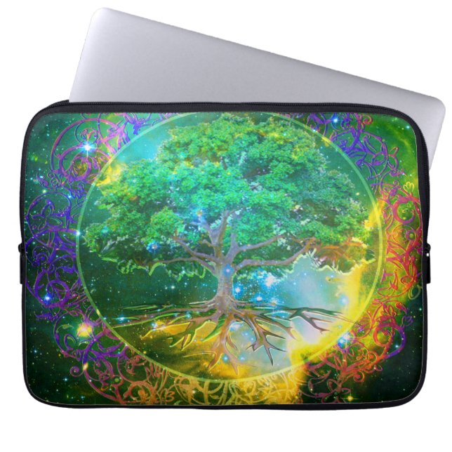 Funda Para Portátil Árbol de la salud de la vida (Frente)