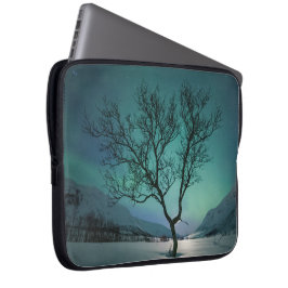 Funda Para Portátil Árbol de luces boreales
