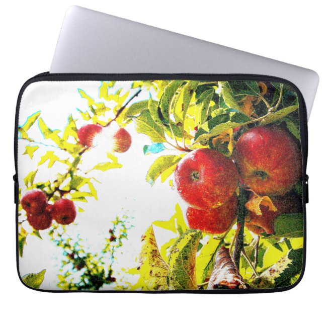 Funda Para Portátil "Árbol De Manzanas Rojas En Día Soleado" Foto Cute (Frente)