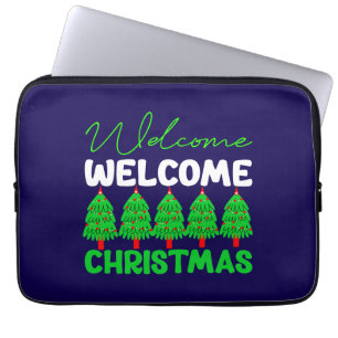 Funda Para Portátil Árbol de Navidad de Bienvenida Diseño de Fiesta-85