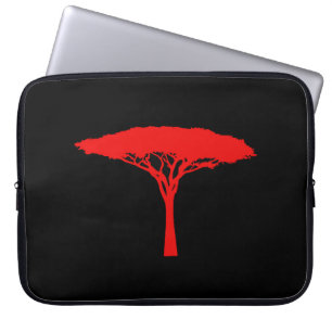 Funda Para Portátil Árbol de paraguas rojo