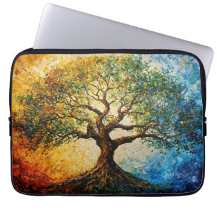 Funda Para Portátil Árbol del conocimiento - Pintura de petróleo