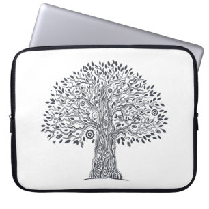 Funda Para Portátil Árbol del Doodle de la vida