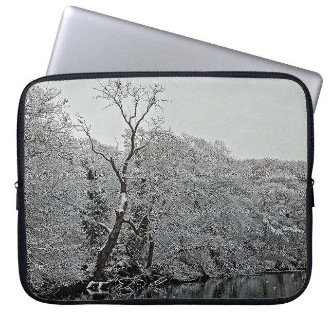 Funda Para Portátil Árbol, en el agua (Frente)