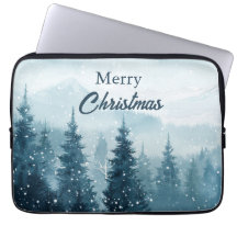 Árboles de Navidad nevados 