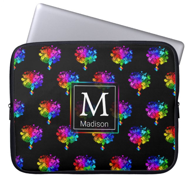 Funda Para Portátil Árboles del espectro autista (Frente)