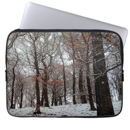 Funda Para Portátil Árboles, en la nieve