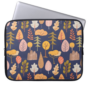 Funda Para Portátil Árboles multicolores: Vintage de mediados de otoño