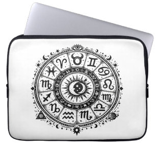Funda Para Portátil Arcanos del Zodiaco — Los Doce Signos por BurnsInH