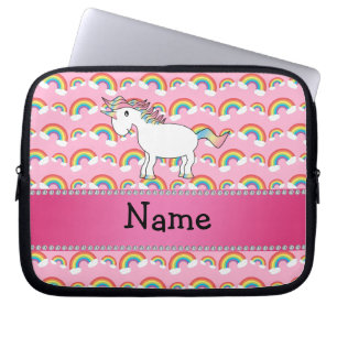Funda Para Portátil Arco iris conocidos personalizados del rosa del