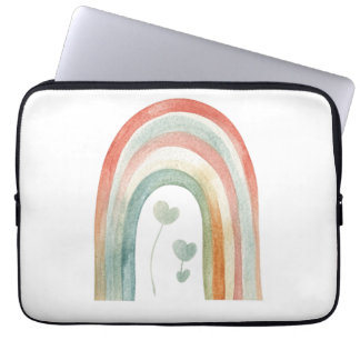 Funda Para Portátil Arcoíris acuarela boho