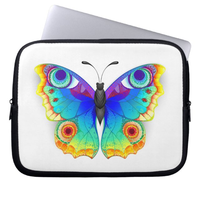 Funda Para Portátil Arcoiris mariposa Peacock Eye (Frente)