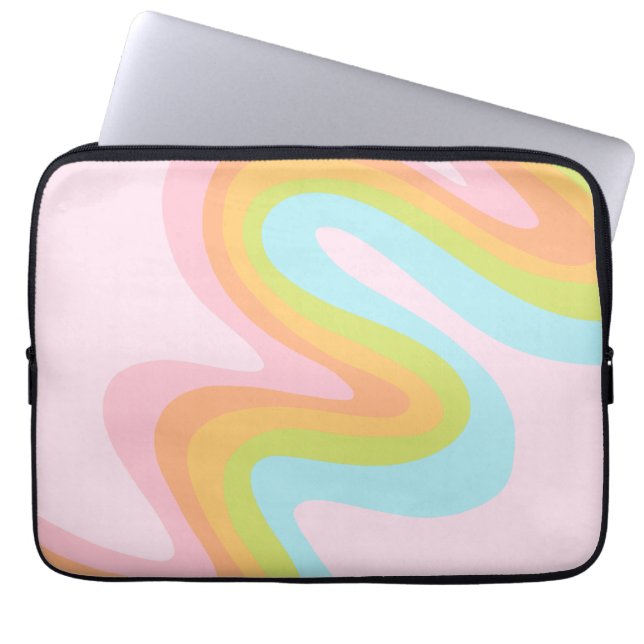 Funda Para Portátil Arcoiris pastel (Frente)