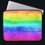Funda Para Portátil Arcoiris pintado<br><div class="desc">Este diseño presenta una pintura de un arco iris de aspecto infantil con varios colores vivos. ¡Se pondrá una sonrisa incluso en la cara más sucia!</div>