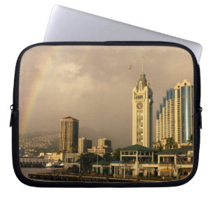 Funda Para Portátil Arcoíris sobre Honolulu, Hawái, EE. UU. 2