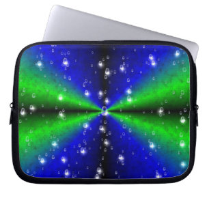 Funda Para Portátil Arcoiris verde azul en optik de cuero de piel de e
