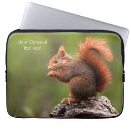 Funda Para Portátil ardilla de texto personalizado