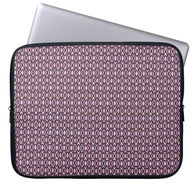 Funda Para Portátil Argel rosa y negro (Frente)