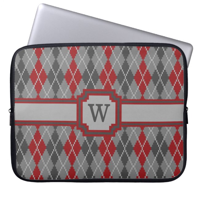 Funda para portátil Argyle Ashes and Embers (Frente)