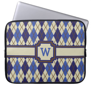 Funda para portátil Argyle de Scone de Arándano