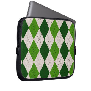Funda Para Portátil Argyle verde