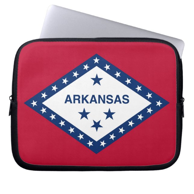 Funda Para Portátil Arkansas State Flag Laptop Sleeve (Frente)