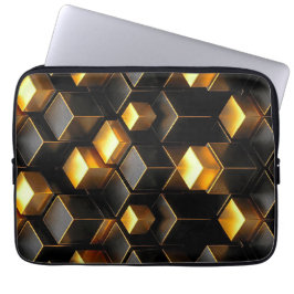 Funda Para Portátil Armadura de Voxel Cibernética Neo Deco de Obsidian