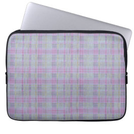 Funda Para Portátil Armonía de Cuadros Lavanda