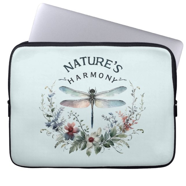 Funda Para Portátil Armonía de la Naturaleza - Dragón artístico (Frente)