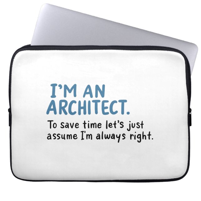 Funda Para Portátil Arquitecto - Soy Un Arquitecto (Frente)