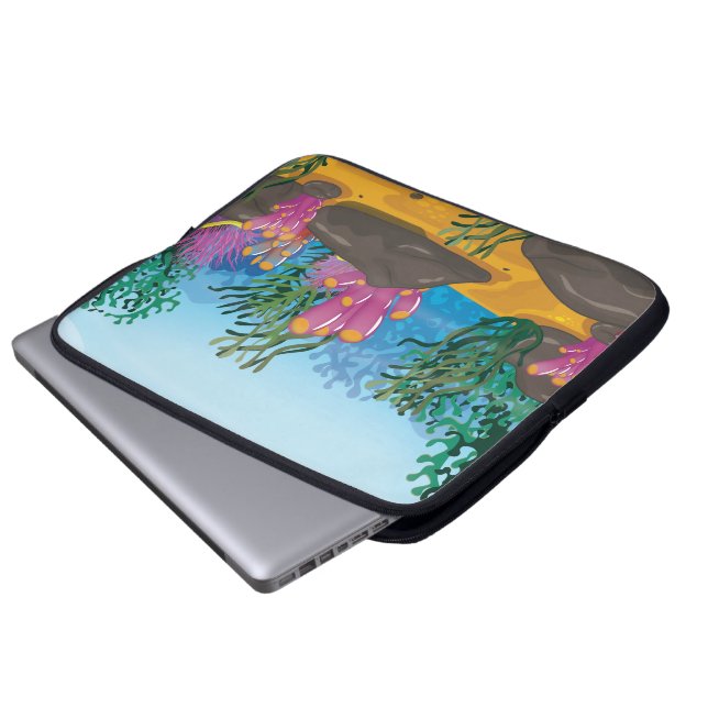 Funda Para Portátil Arrecife de coral (Inferior anverso)