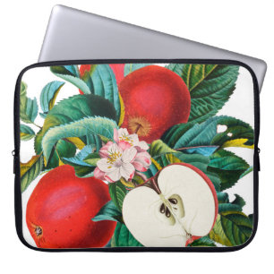 Funda Para Portátil Arreglo antiguo de manzanas botánicas, manzana t