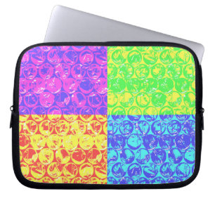 Funda Para Portátil Arreglo de burbujas de arte pop arcoiris