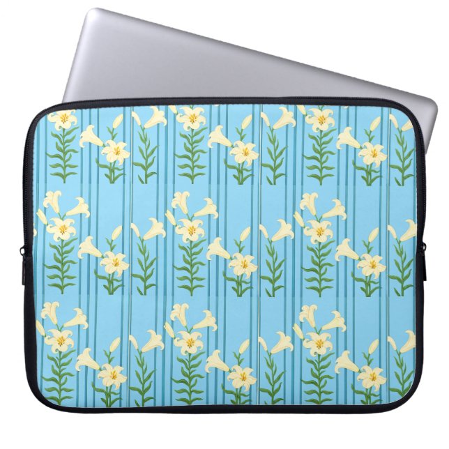 Funda Para Portátil Art nouveau lilies (Frente)